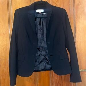 CALVIN KLEIN BLACK BLAZER WORN ONCE